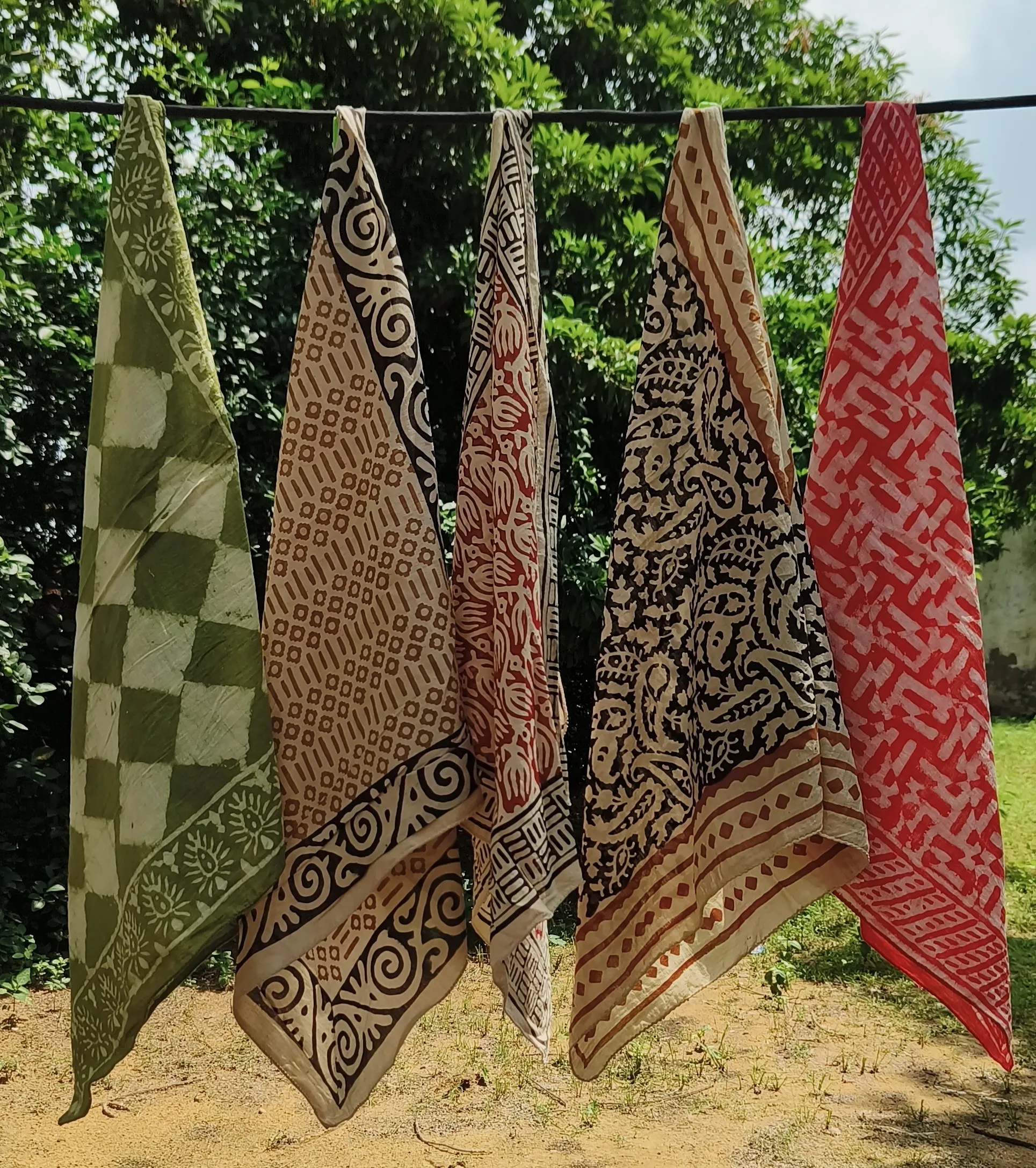 Handcrafted Block Print Cotton Scarves