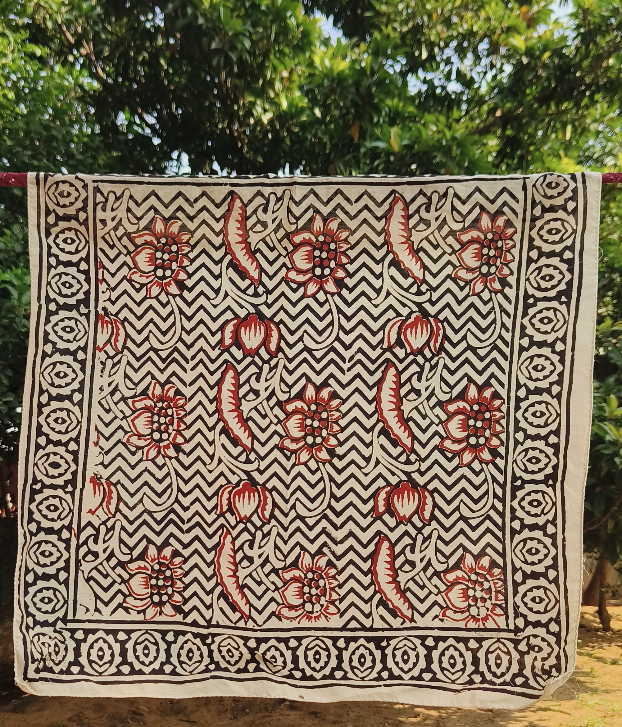 Handcrafted Block Print Cotton Throw