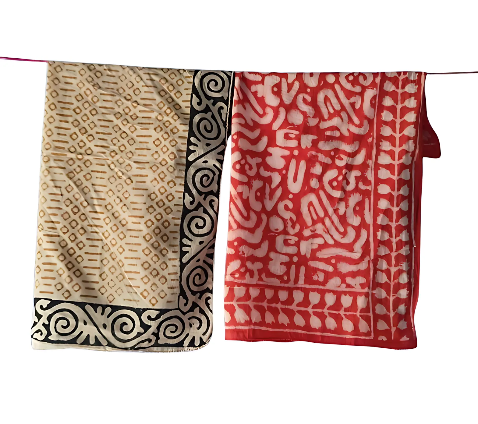 Premium Handcrafted Bandanas (Set of 5) – Organic Dye Cotton Prints