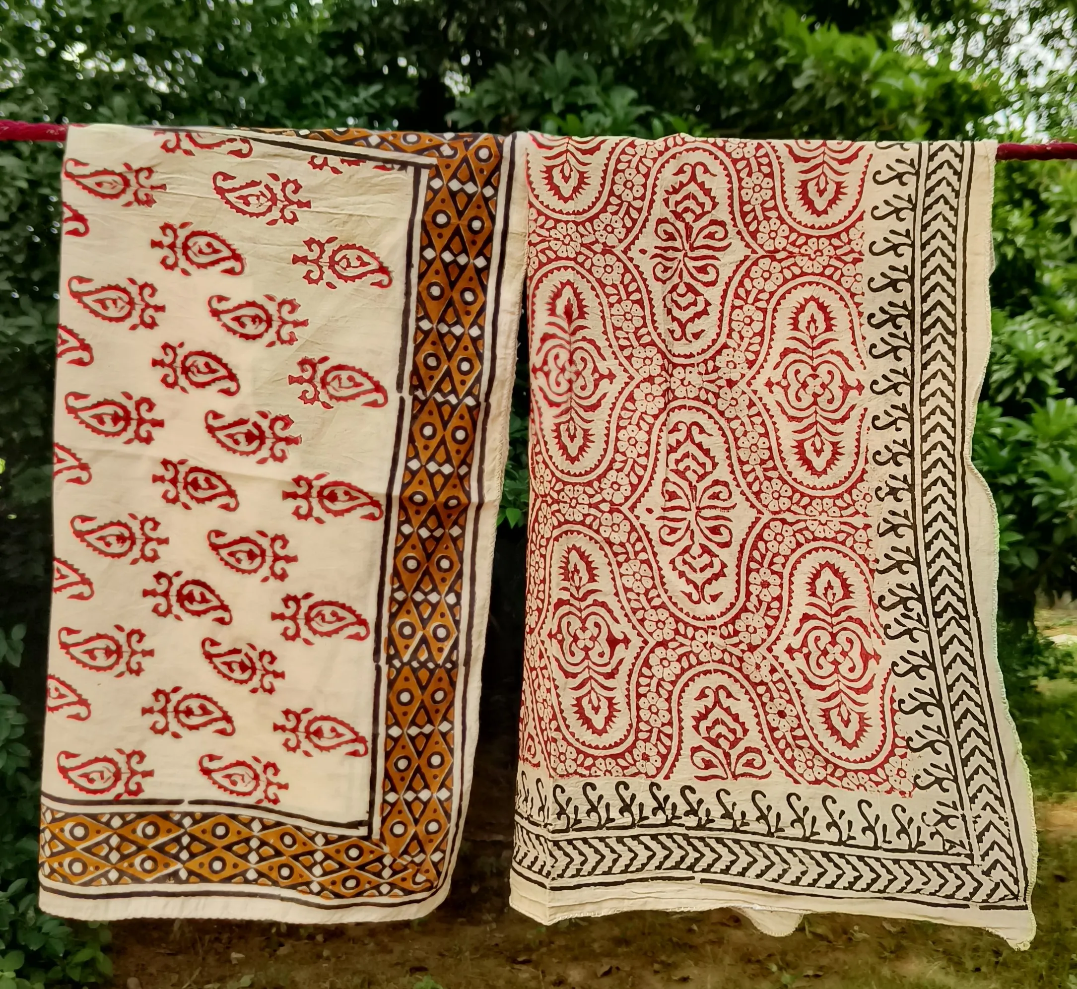 Handcrafted Block Print Cotton Dupattas