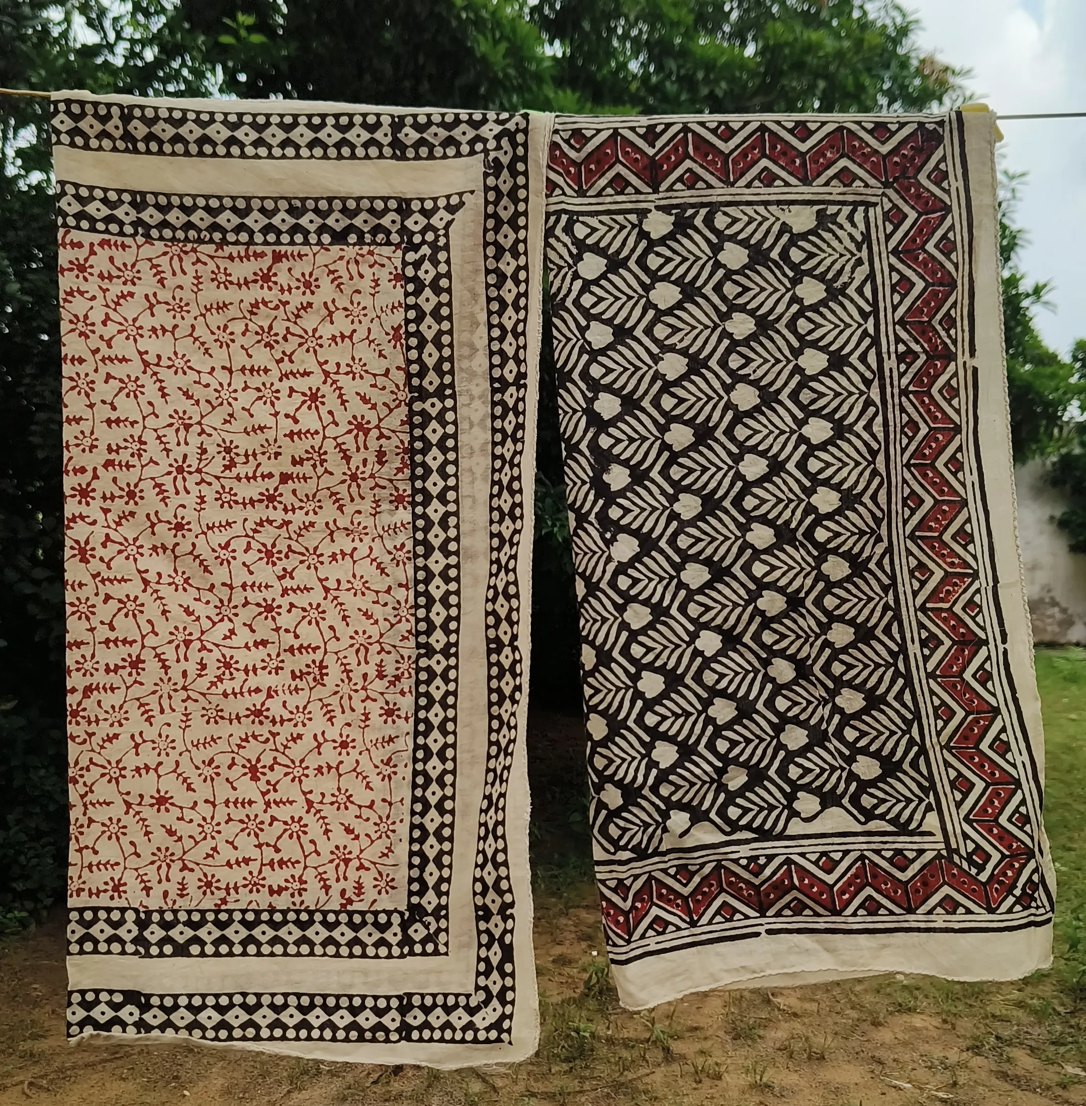 Handcrafted Cotton Block Print Scarves