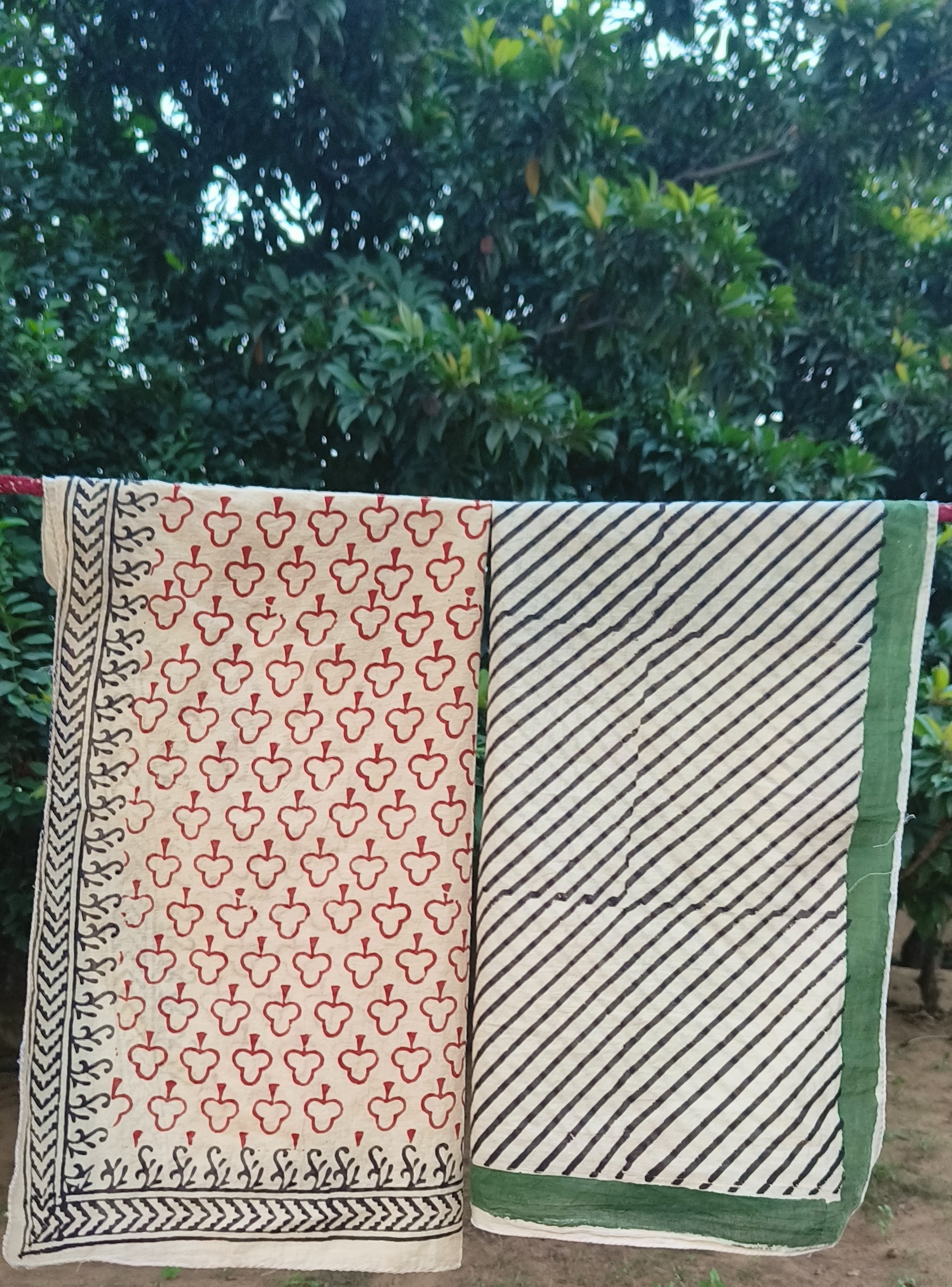 Handcrafted Block Print Cotton Throw