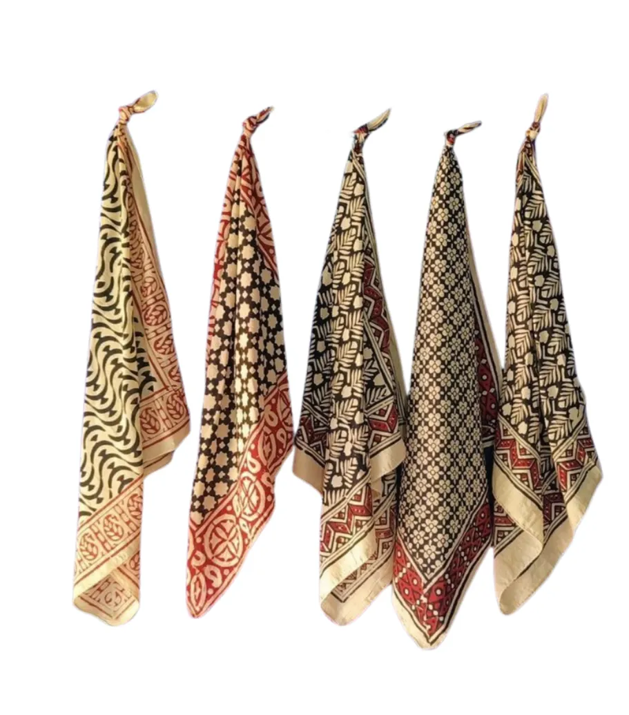 Handcrafted Block Print Cotton Scarves