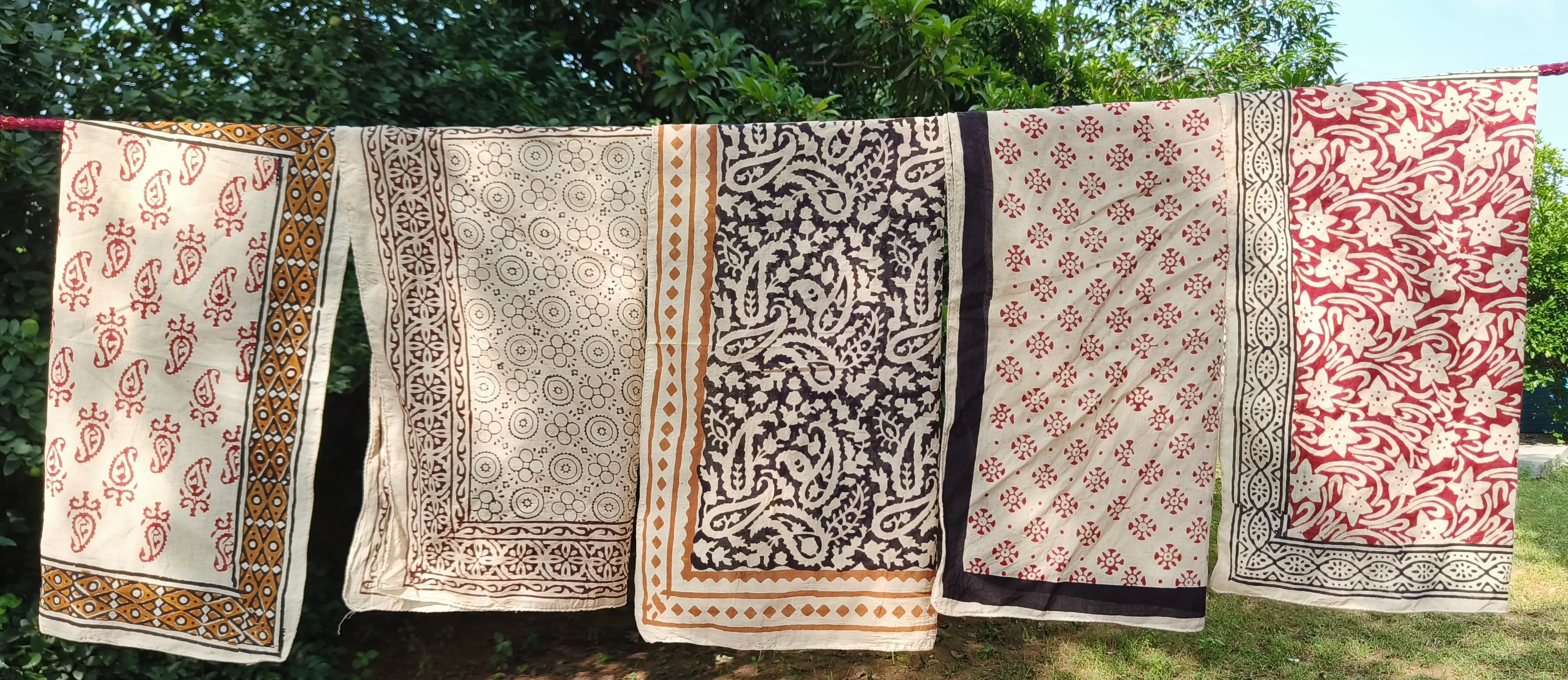 Handcrafted Block Print Cotton Scarves