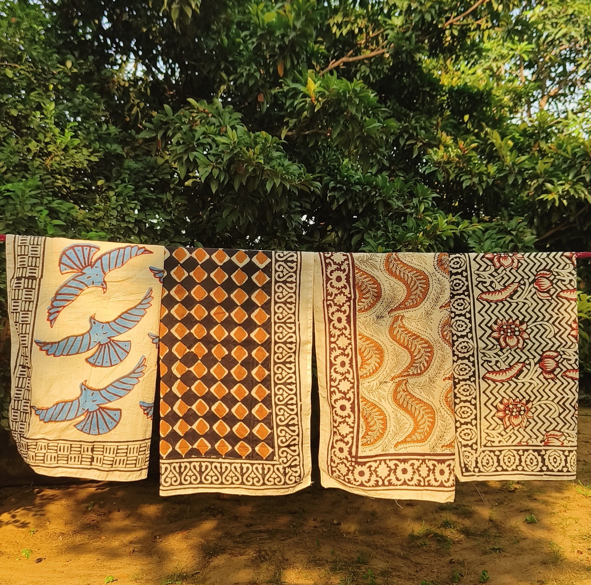 Handcrafted Block Print Cotton Throw