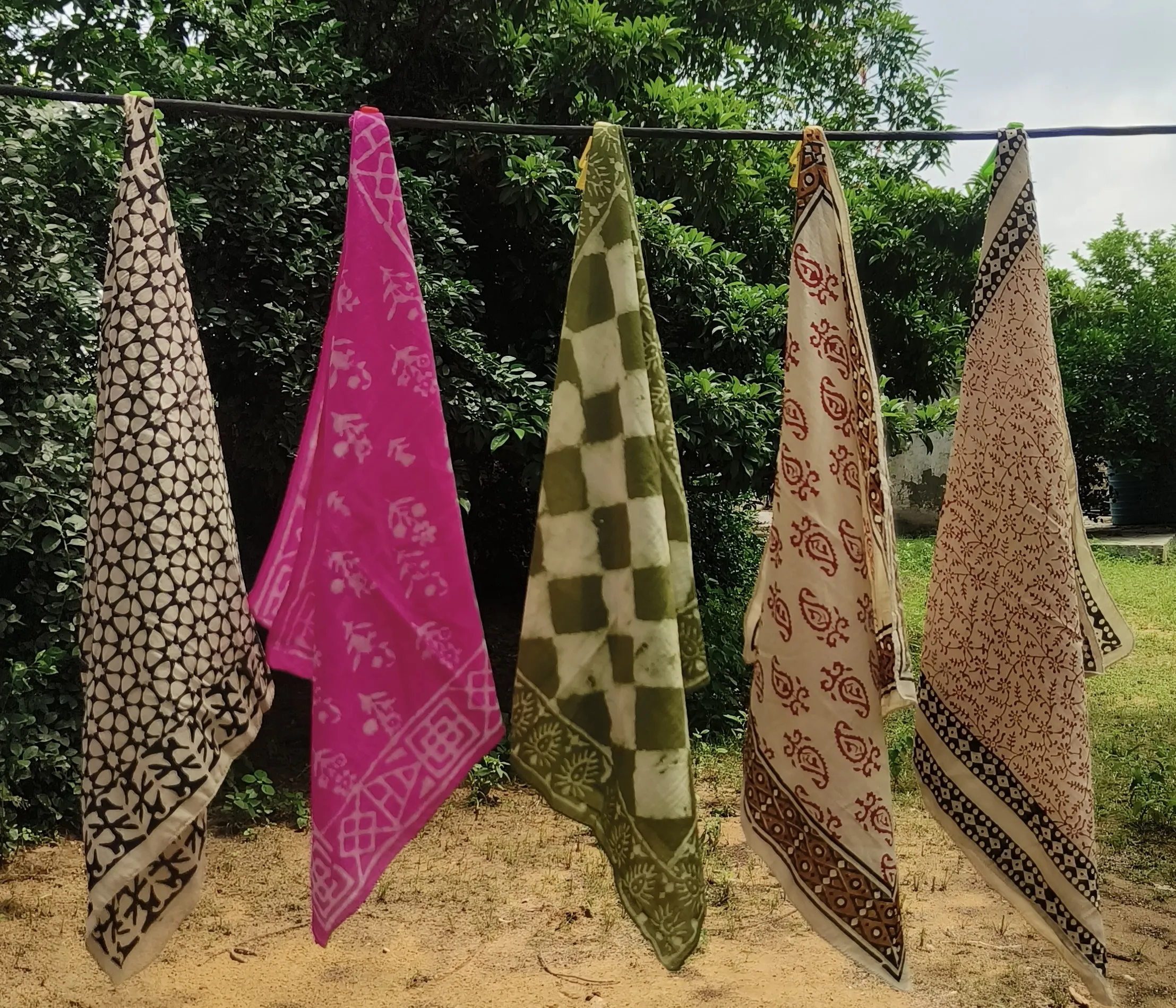 Handcrafted Cotton Scarves Set