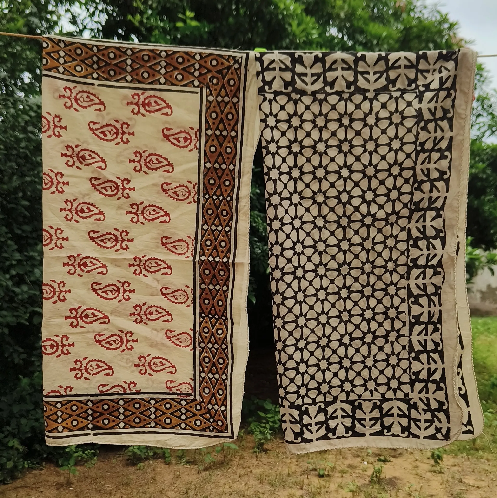 Handmade Block Print Cotton Towels