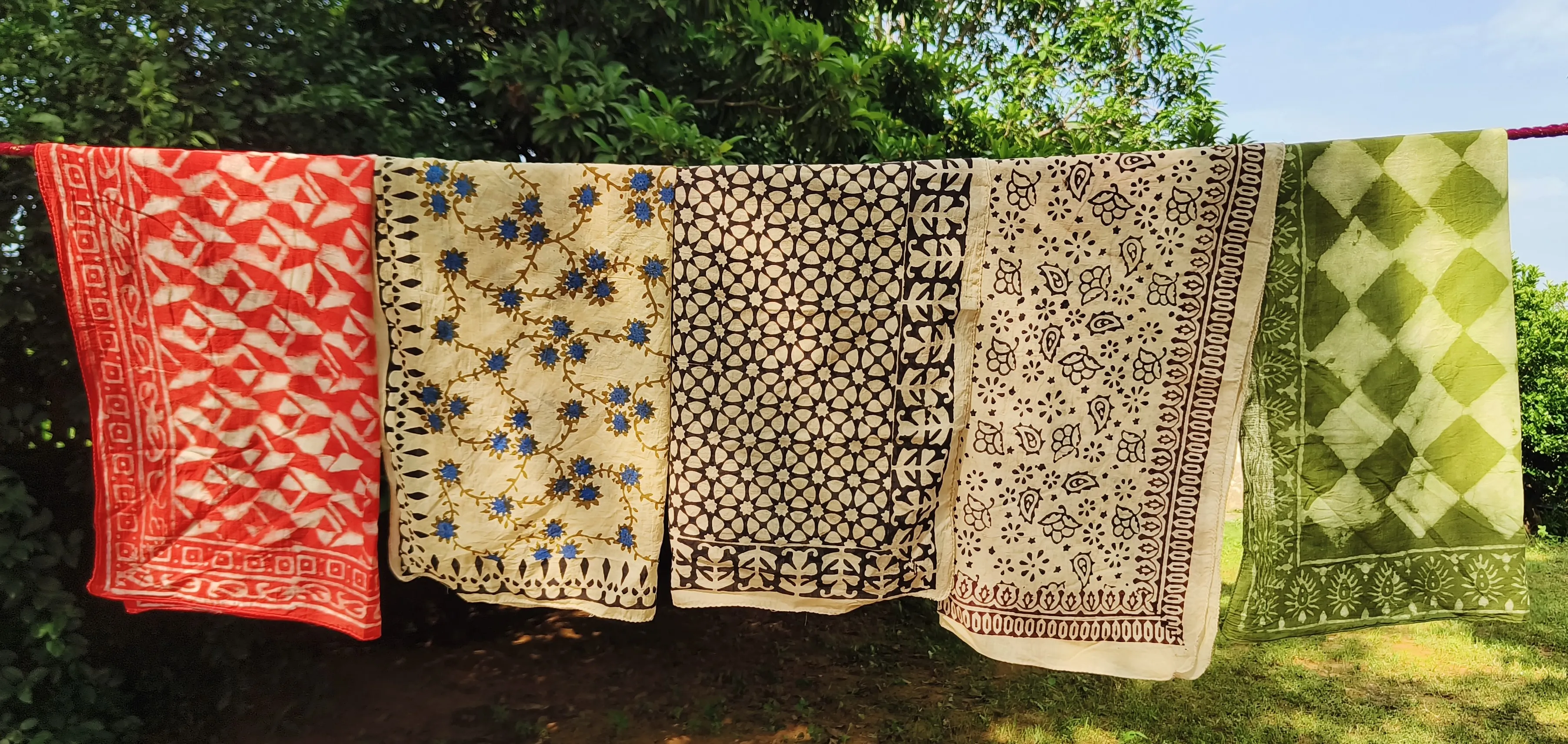 Handcrafted Block Print Cotton Scarves