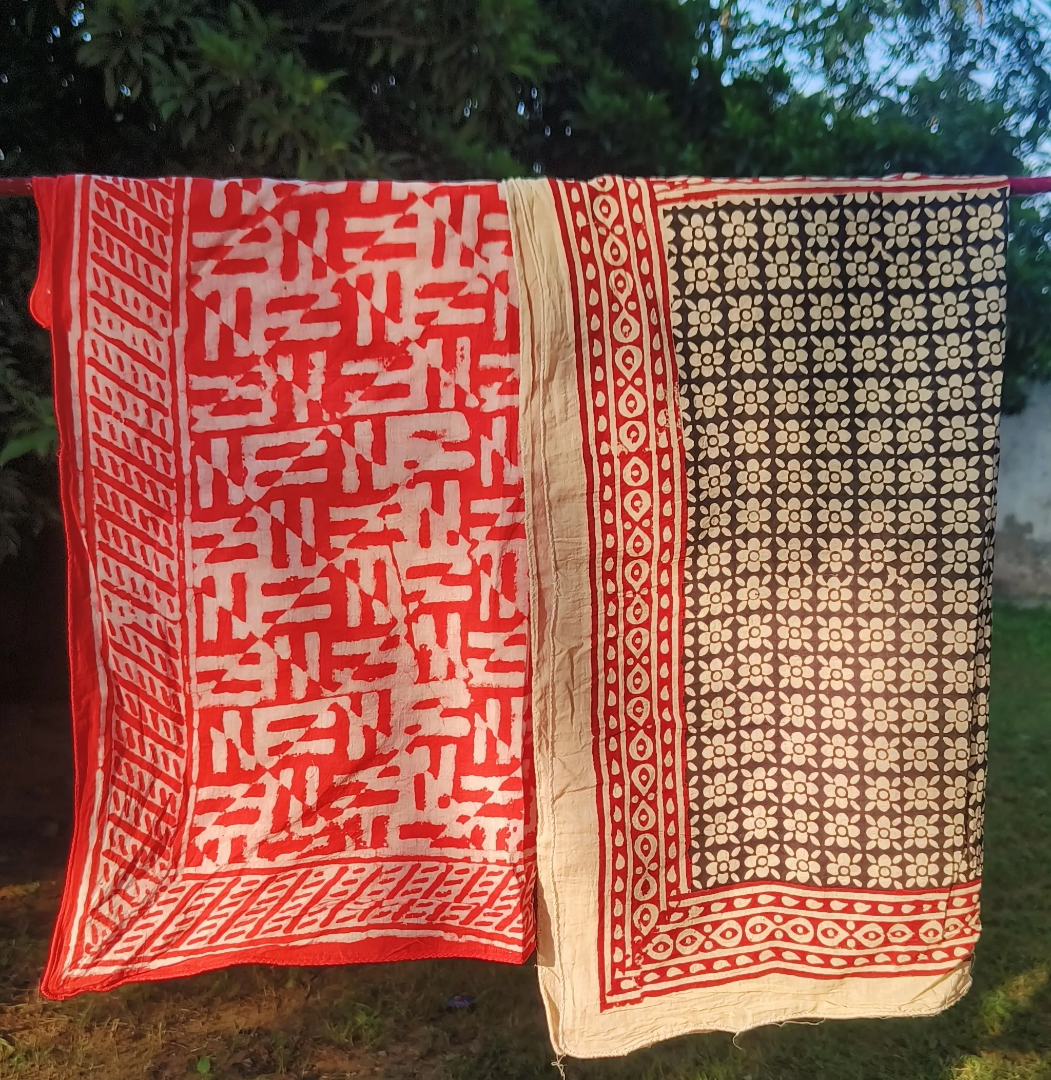 Handmade Block Print Scarves