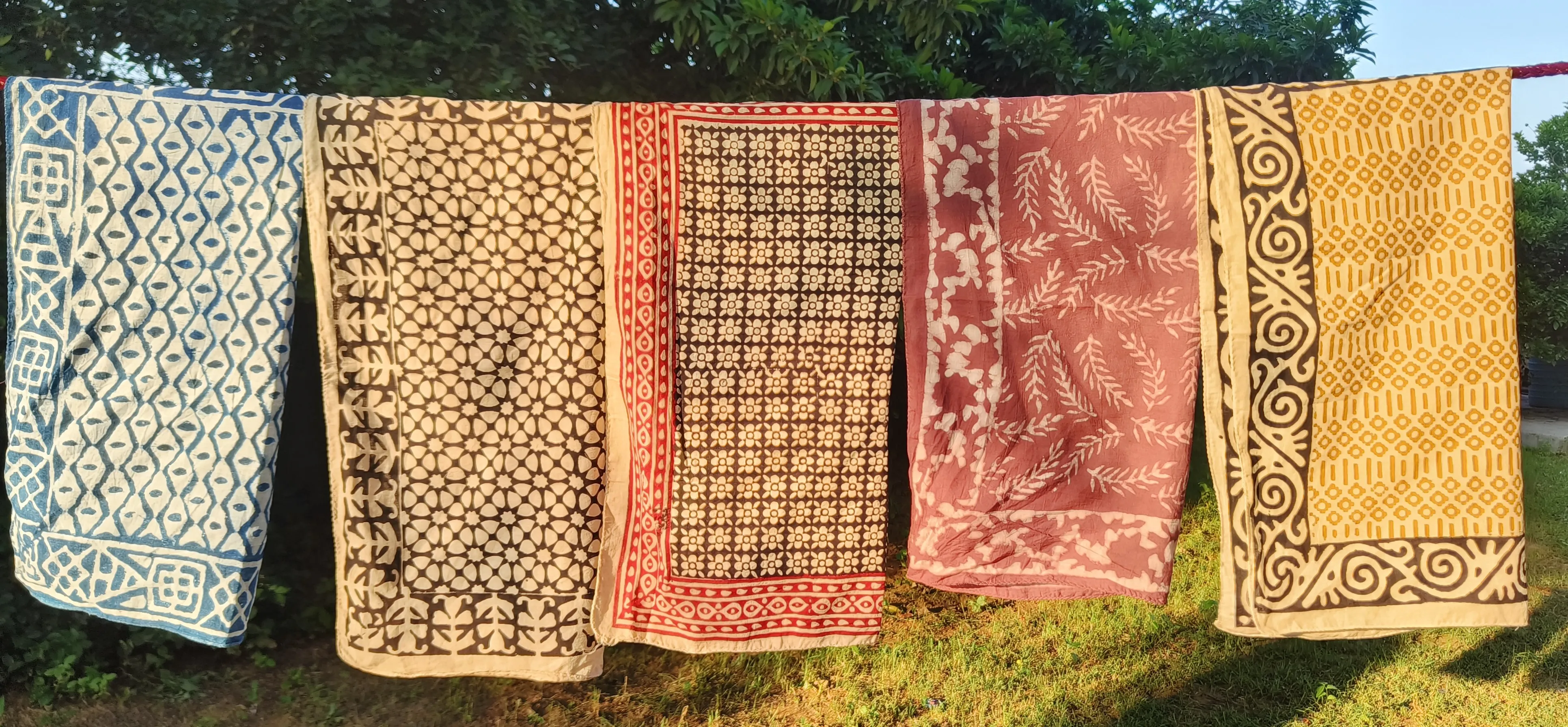 Handcrafted Block Print Scarves