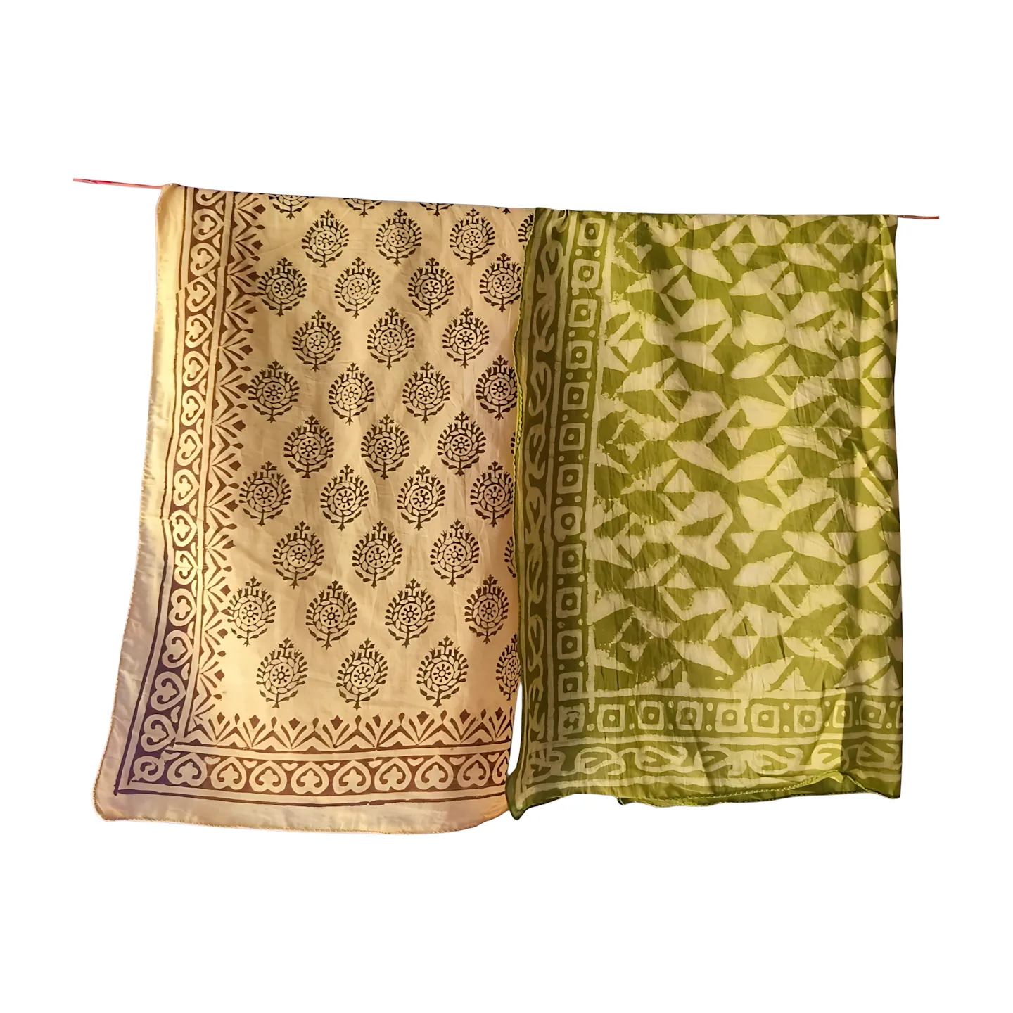 5-Piece Bandana Pack – Organic Cotton Block Print Scarf Set