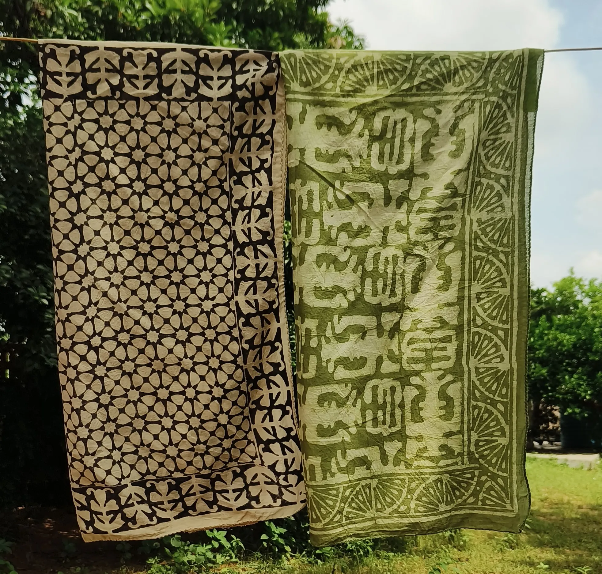 Hand-printed Cotton Towels