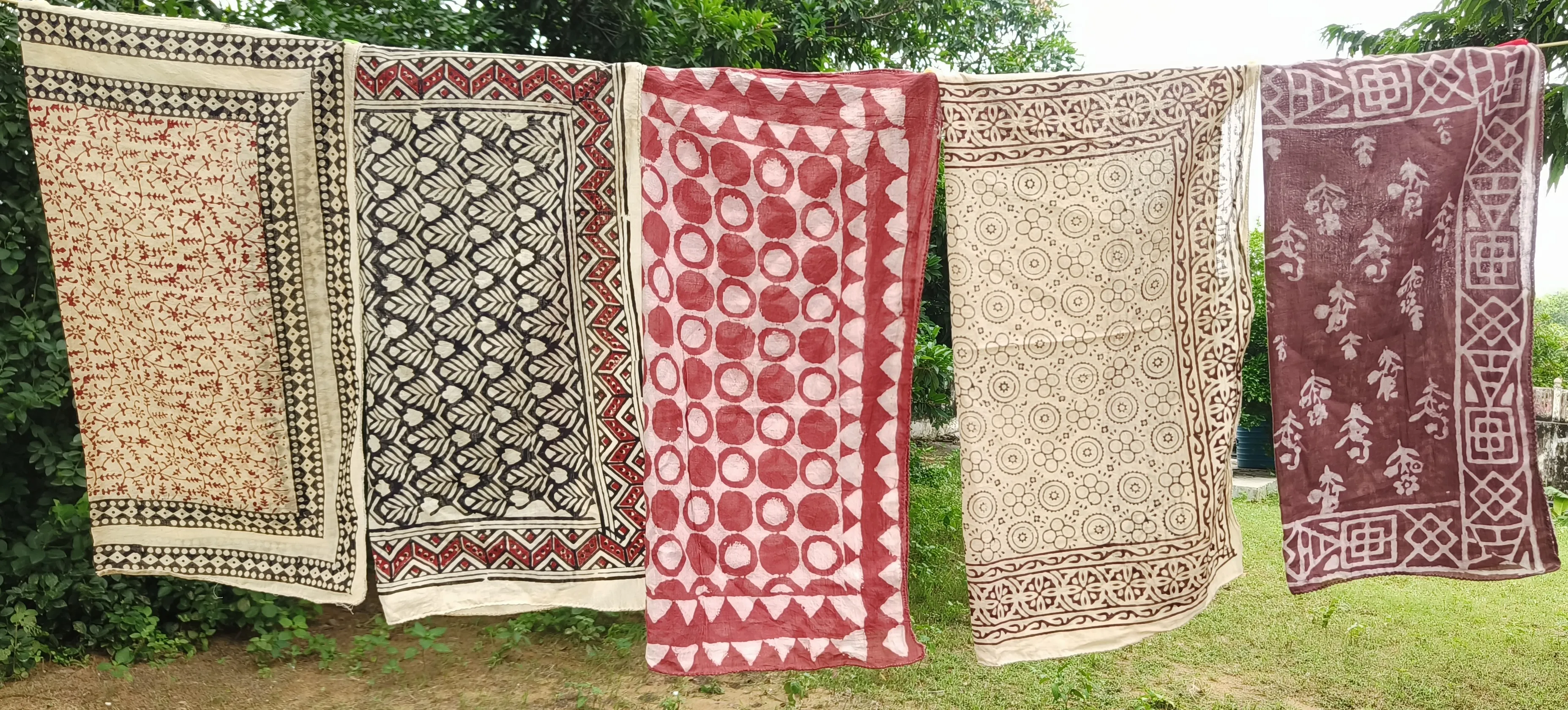 Handcrafted Cotton Block Print Scarves