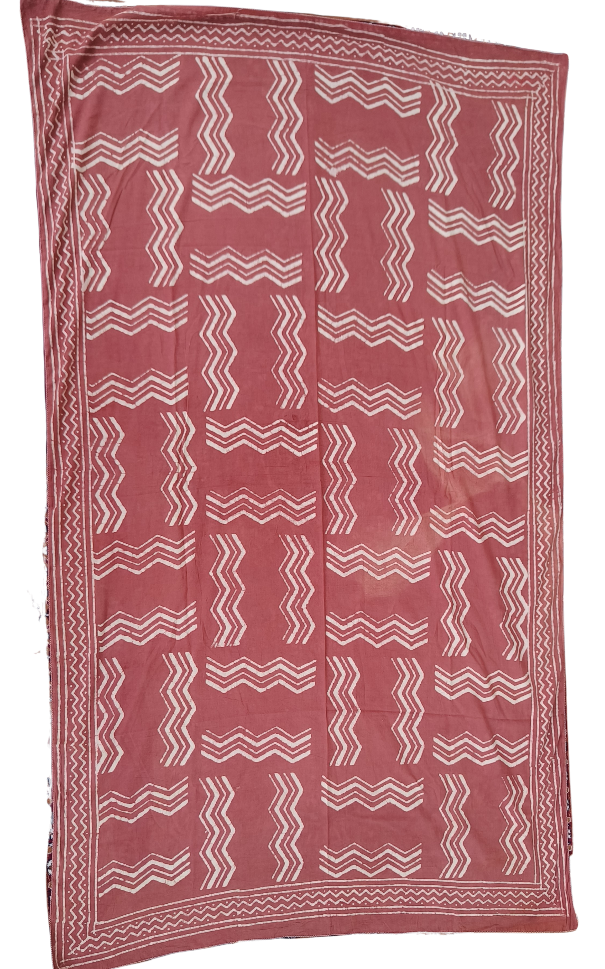 Handcrafted Pink Cotton Saree