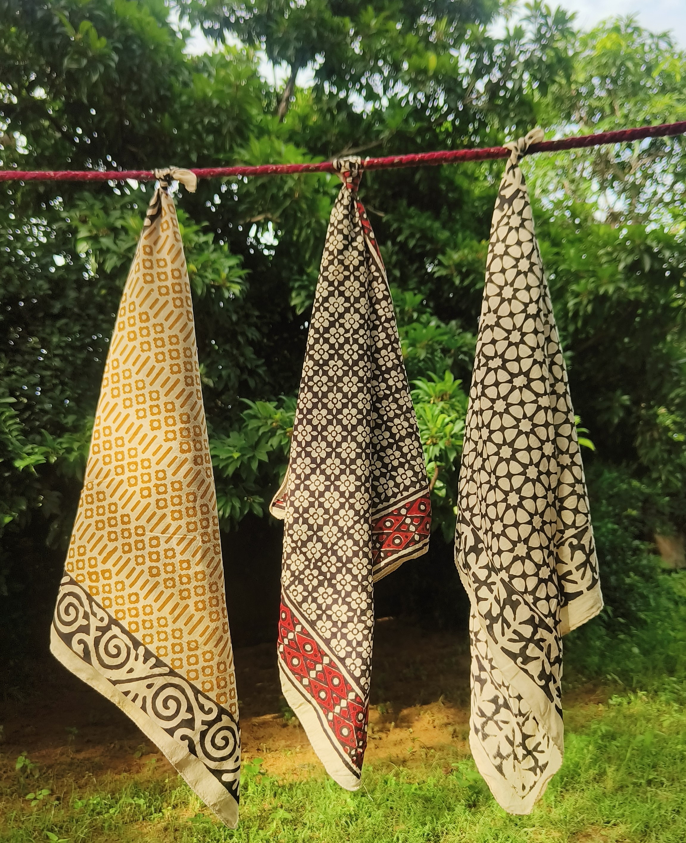 Handcrafted Printed Cotton Scarves