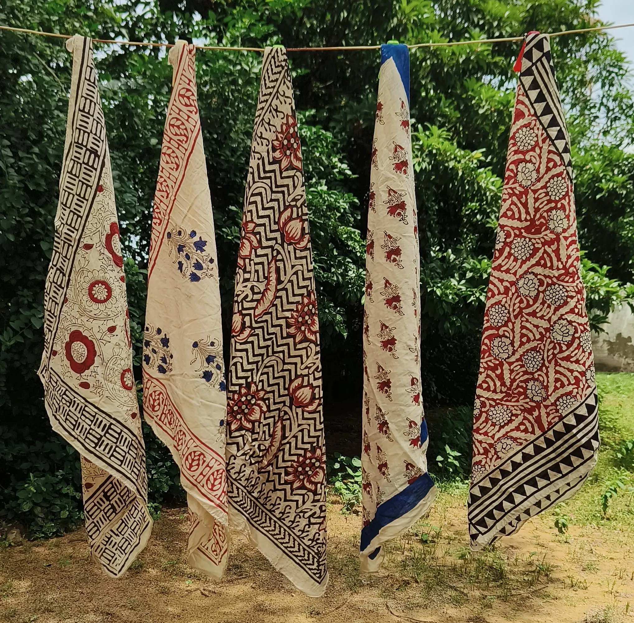 Handcrafted Block Print Cotton Dupattas