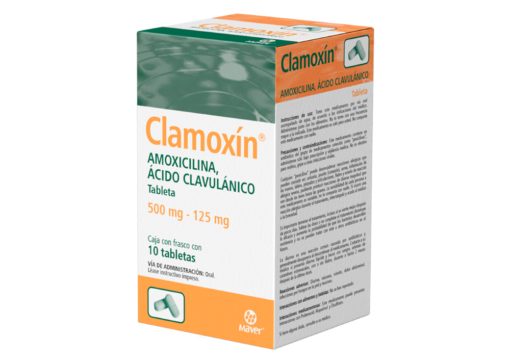 Amoxicilina/ácido clavulánico 500 mg/125 mg