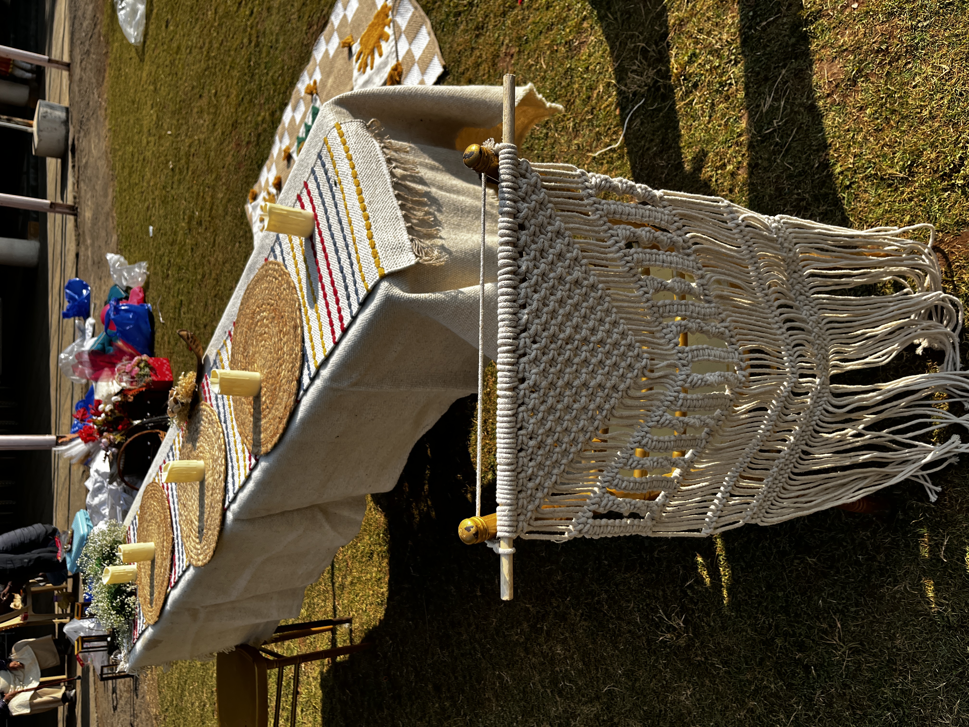 Handwoven Macramé Table Runner