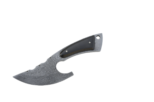 Custom Damascus Steel Knife Skinner knives Blank blade Handle Buffalo horn 