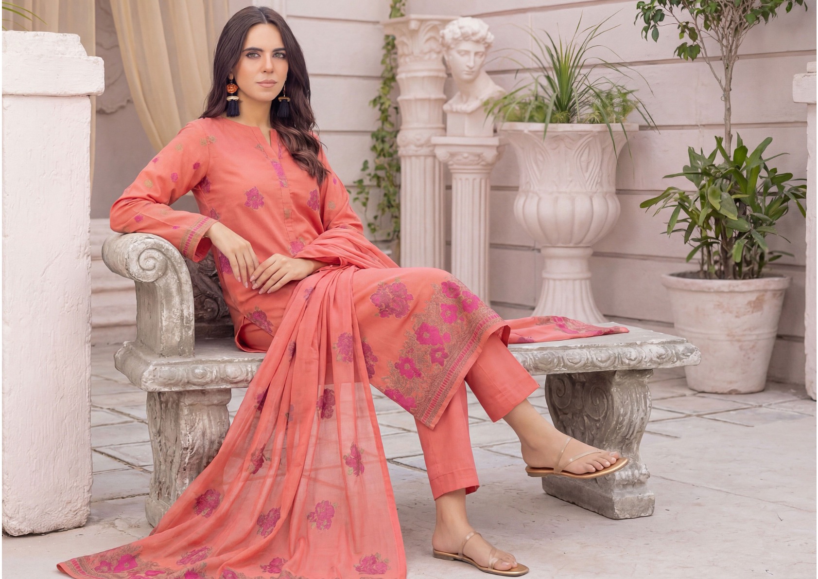 Premium Dyed Jacquard Shirt3.0Mtr, Premium Dyed Jacquard Dupatta2.5Mtr, Premium Dyed Cambric Trouser2.5Mtr