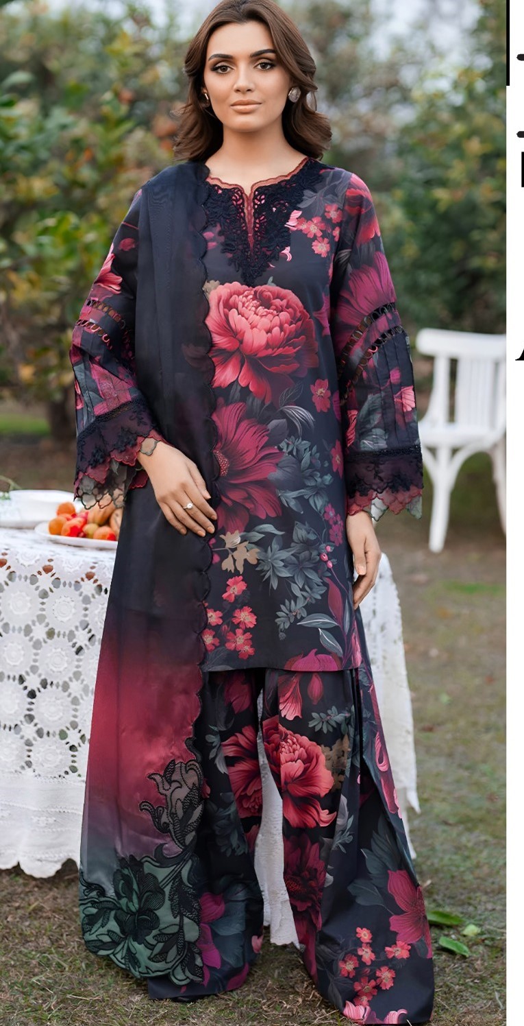 3Pc Bana Dora Fancy Dupatta