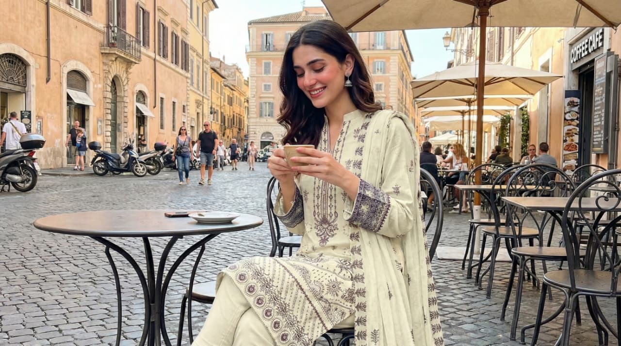 Elegant Embroidered Lawn Suit