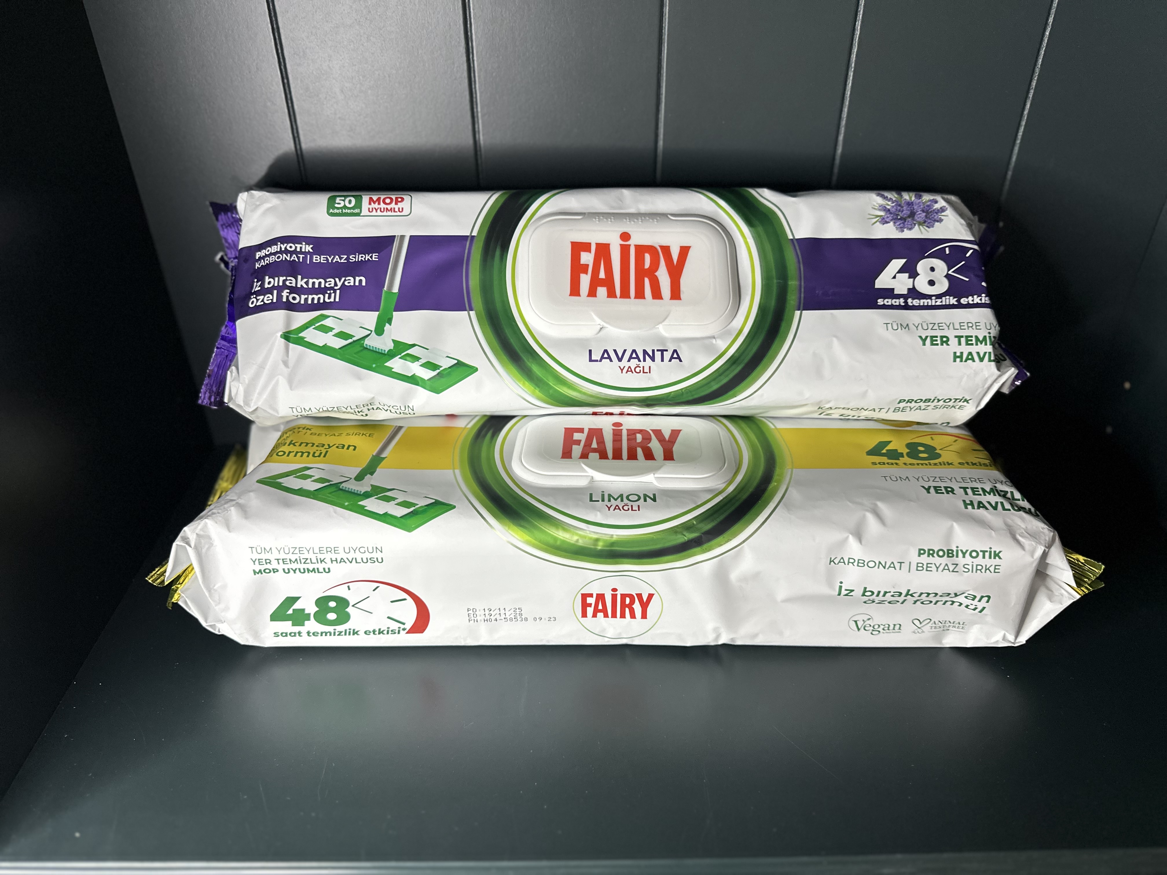 Fairy drėgnos servetėlės grindins