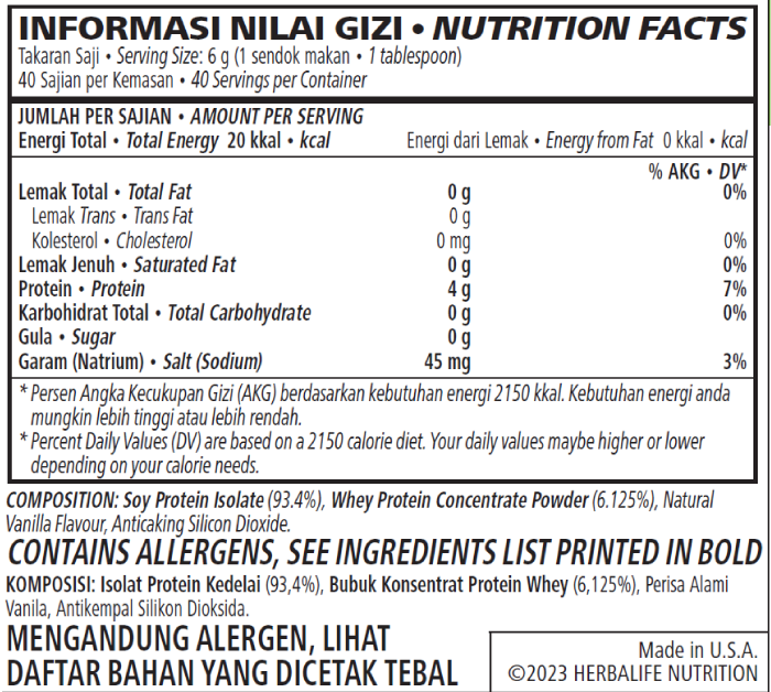 Herbalife Personalized Protein Powder