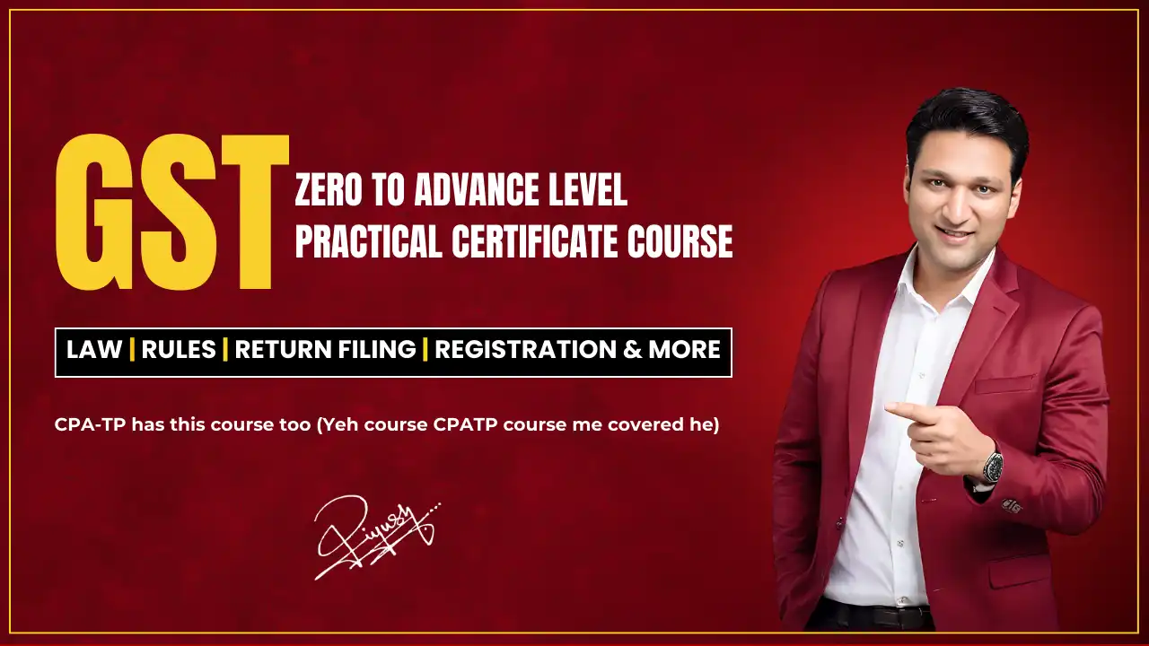 GST Course (Basic To Advanced - Certificate) - 2025