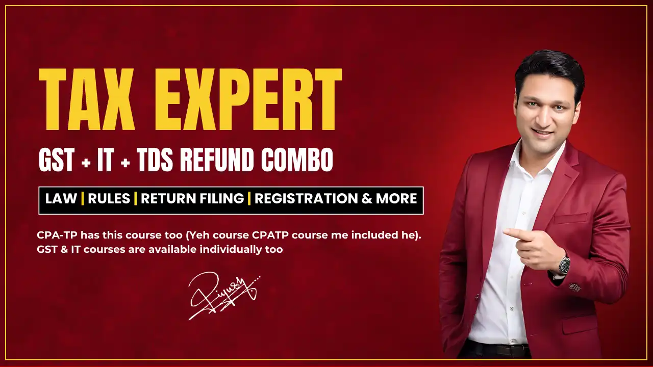 Tax Expert Combo⚡2 Certificate⚡ (GST + Income Tax & TDS Refund) - 2025