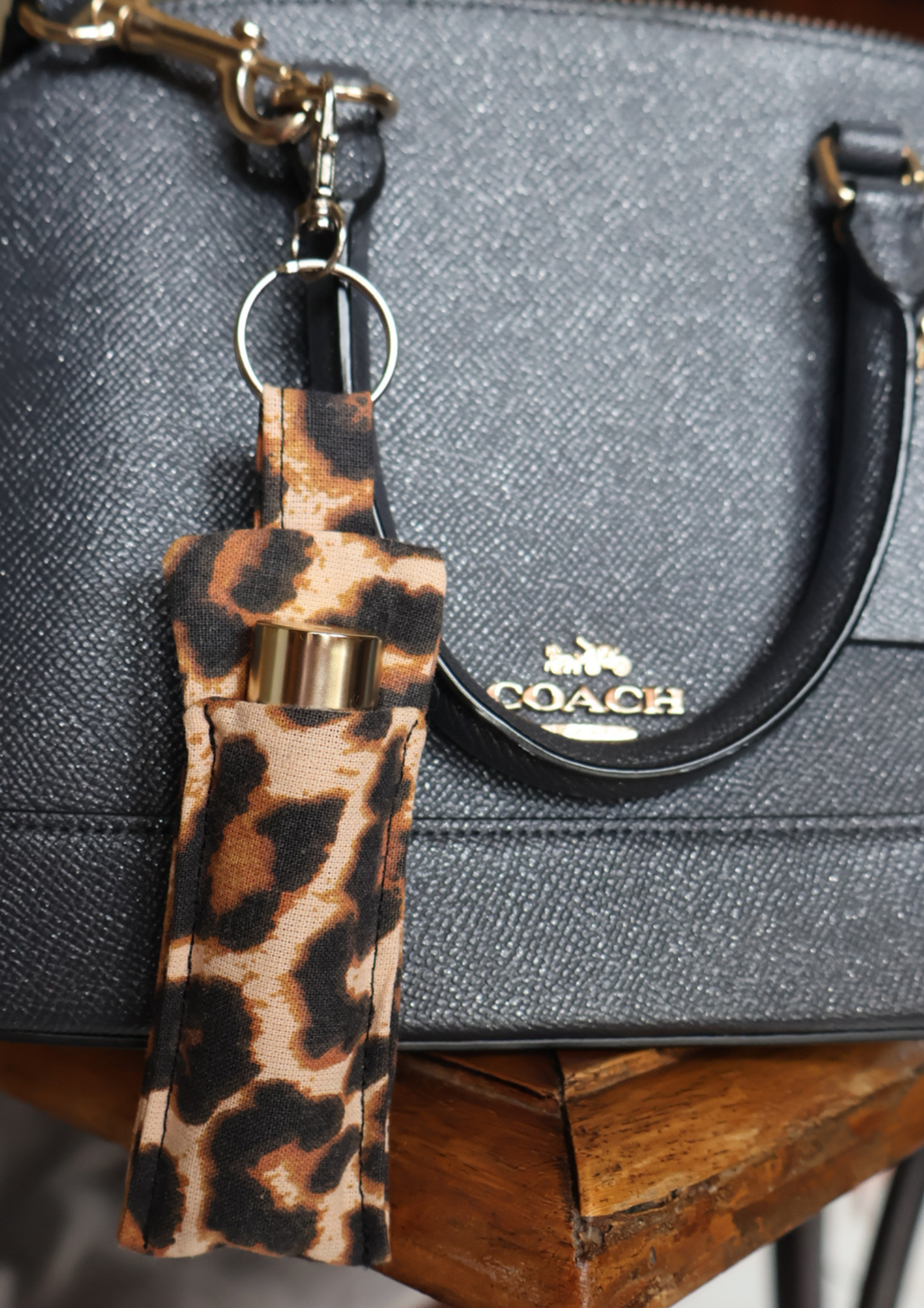 La pochette gloss porte-clés (fleurs)