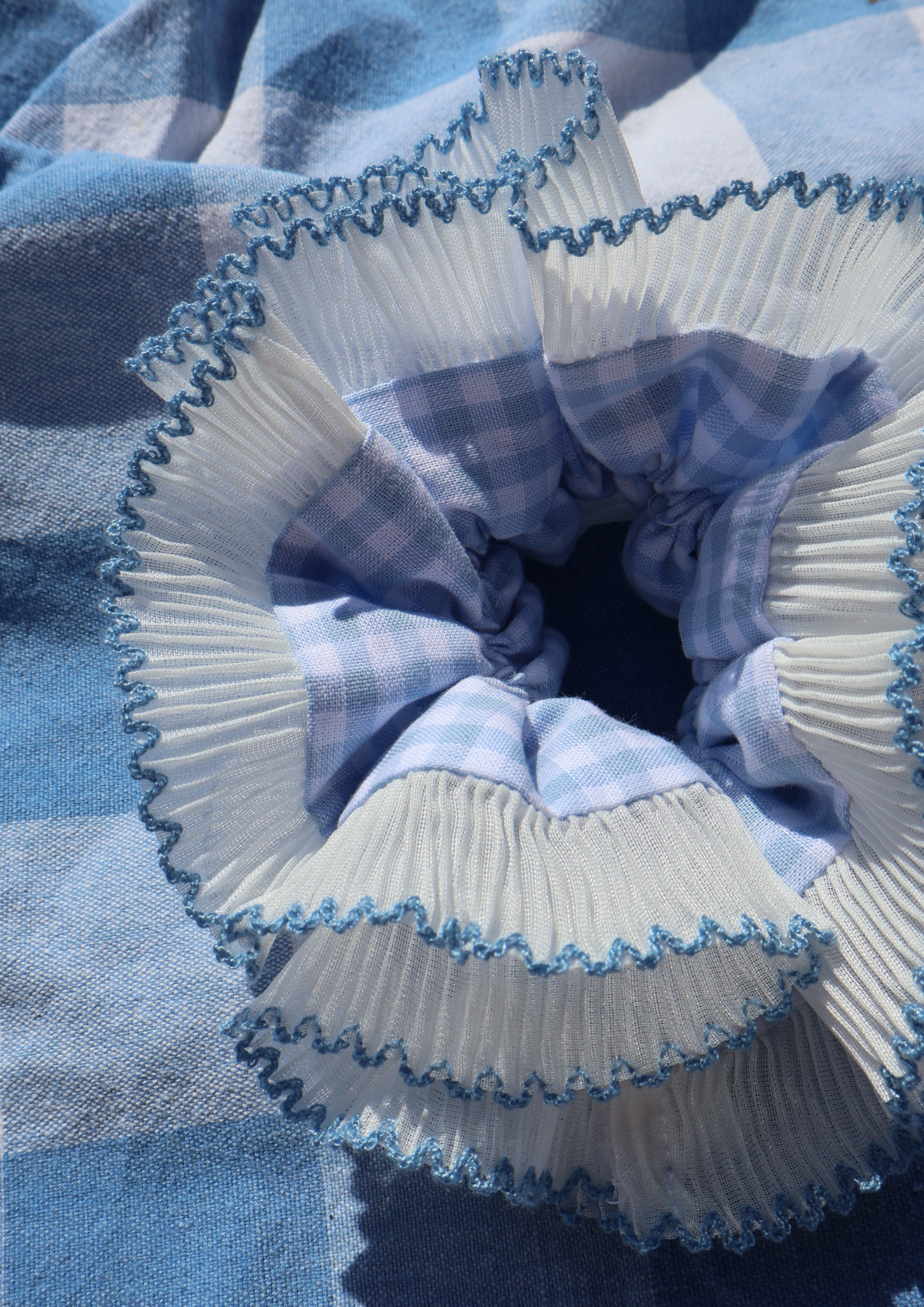 Scrunchie LOUISA (bleu)