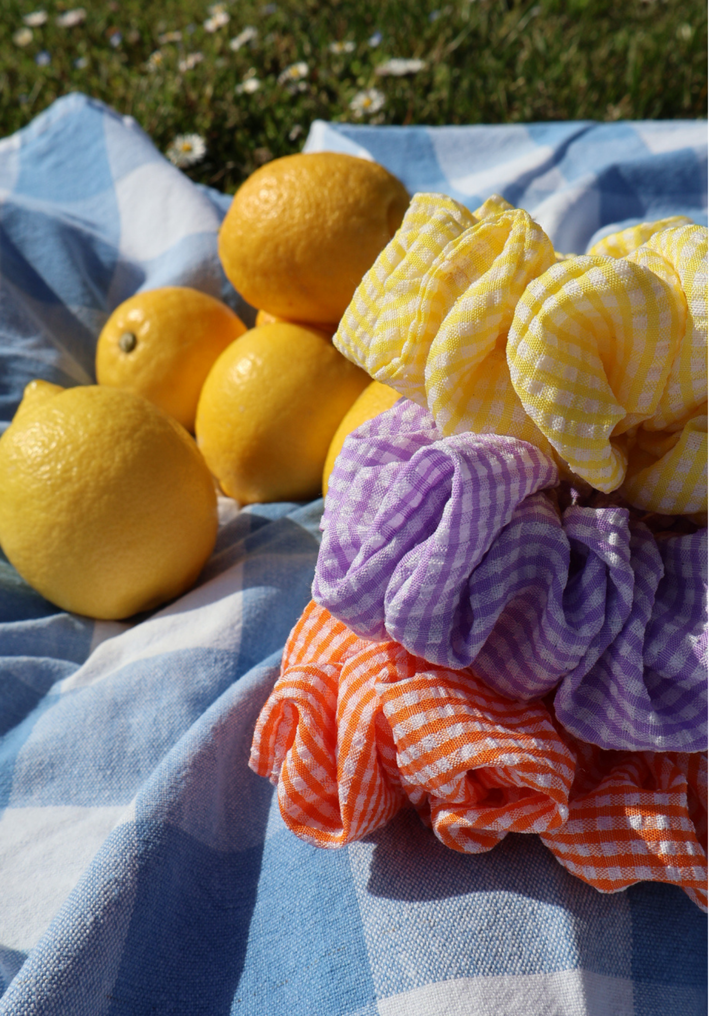 Scrunchie MIA (vichy jaune)