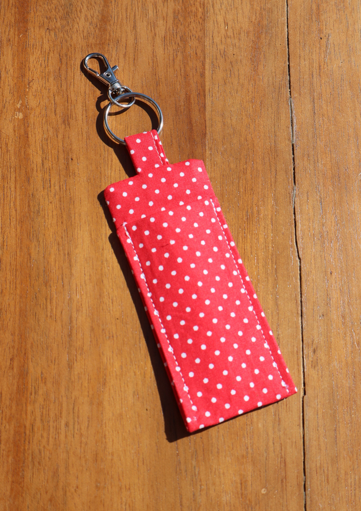 La pochette gloss porte-clés (pois)