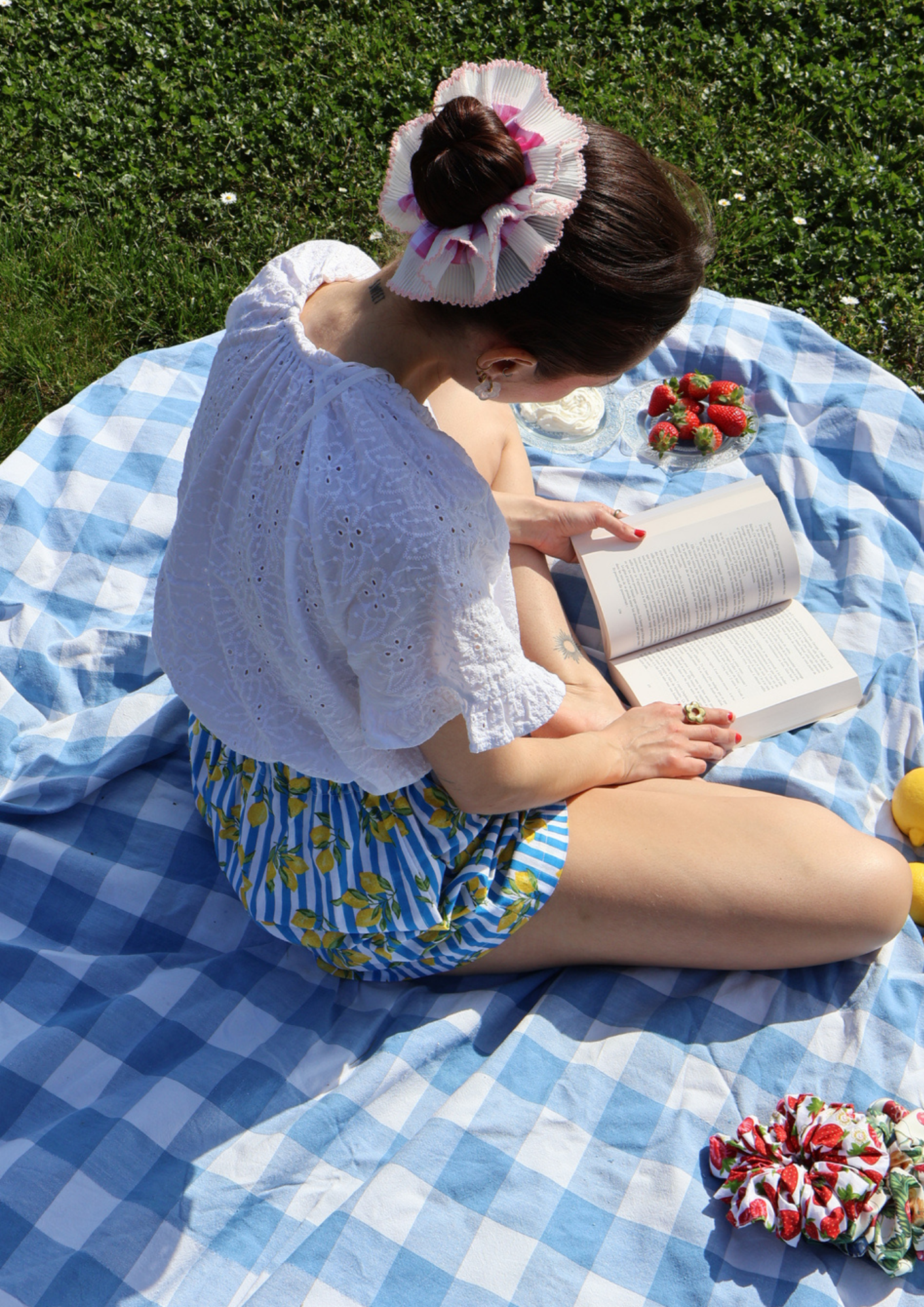 Scrunchie LOUISA (rose clair)