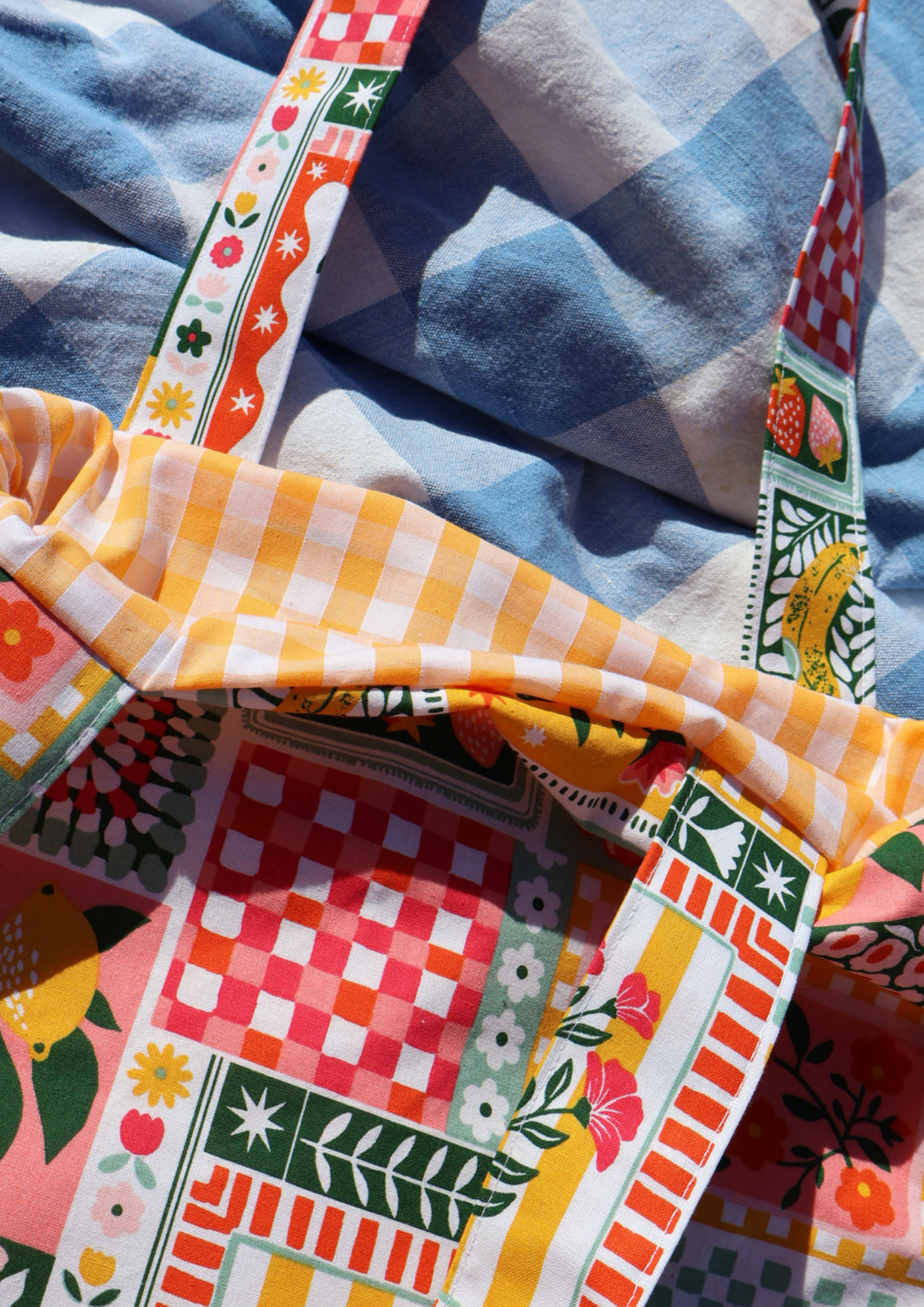  Totebag à volants GIULIA (fruits)