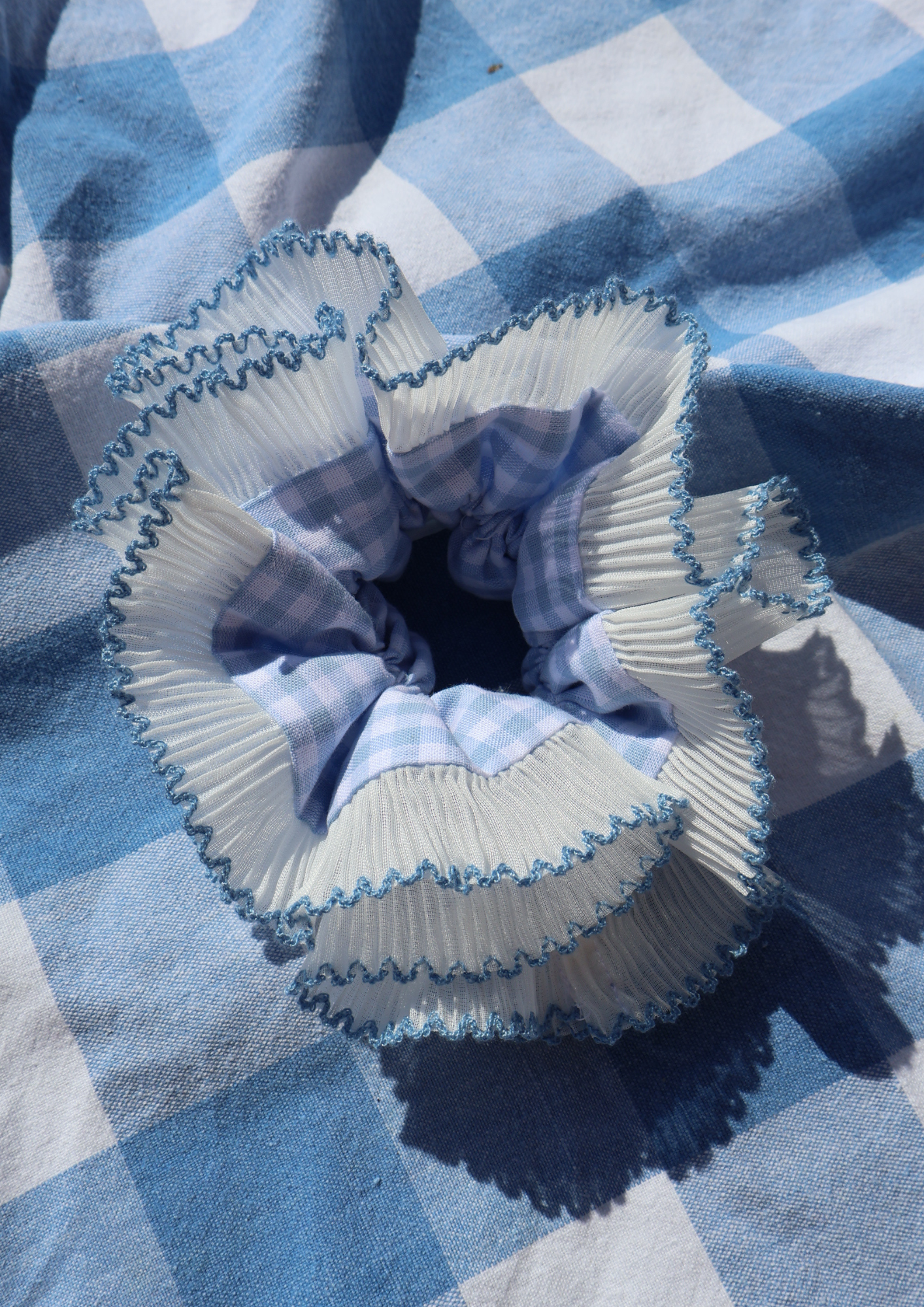 Scrunchie LOUISA (bleu)