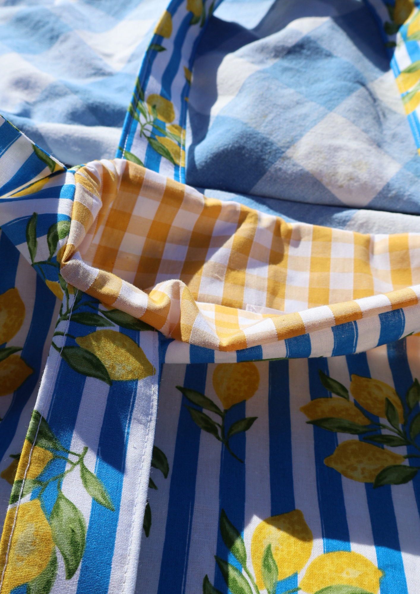  Totebag à volants GIULIA (citrons)