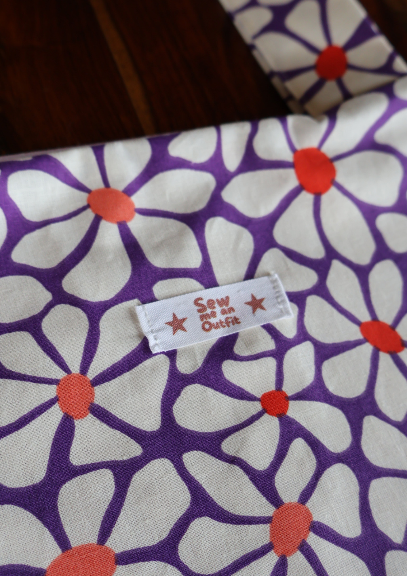  Totebag THE OG (fleurs violettes)