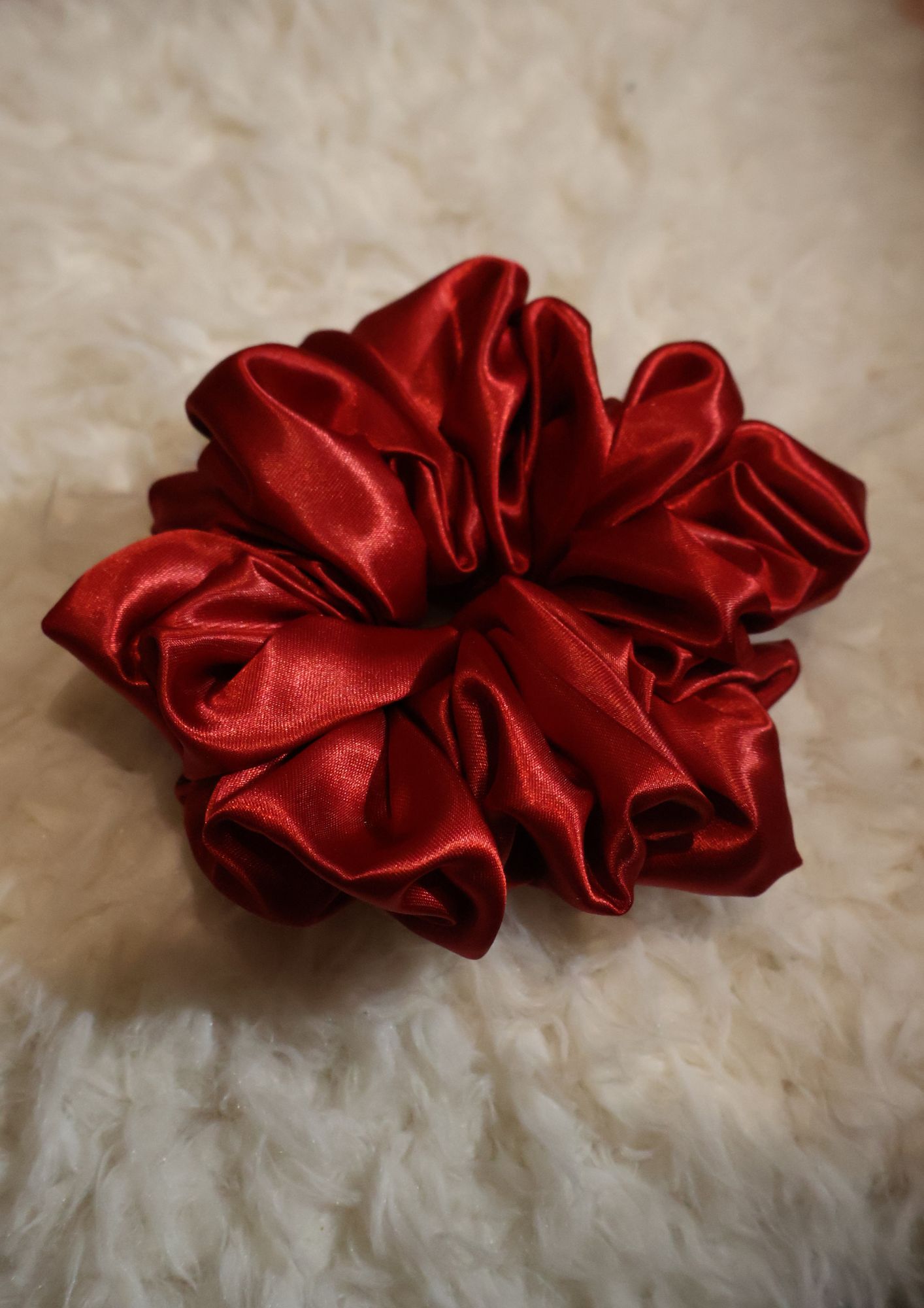 Scrunchie MIA XXL (satin rouge)