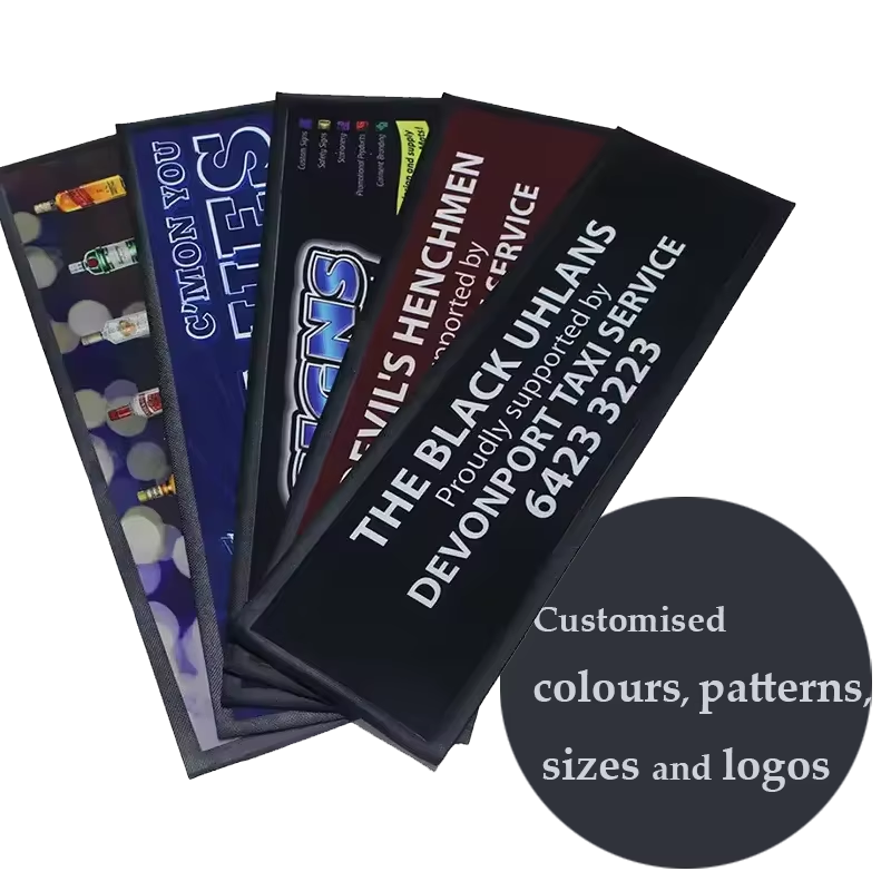 Tapis de bar personnalisé