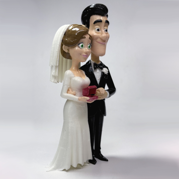 کیک عروسی دو طبقه