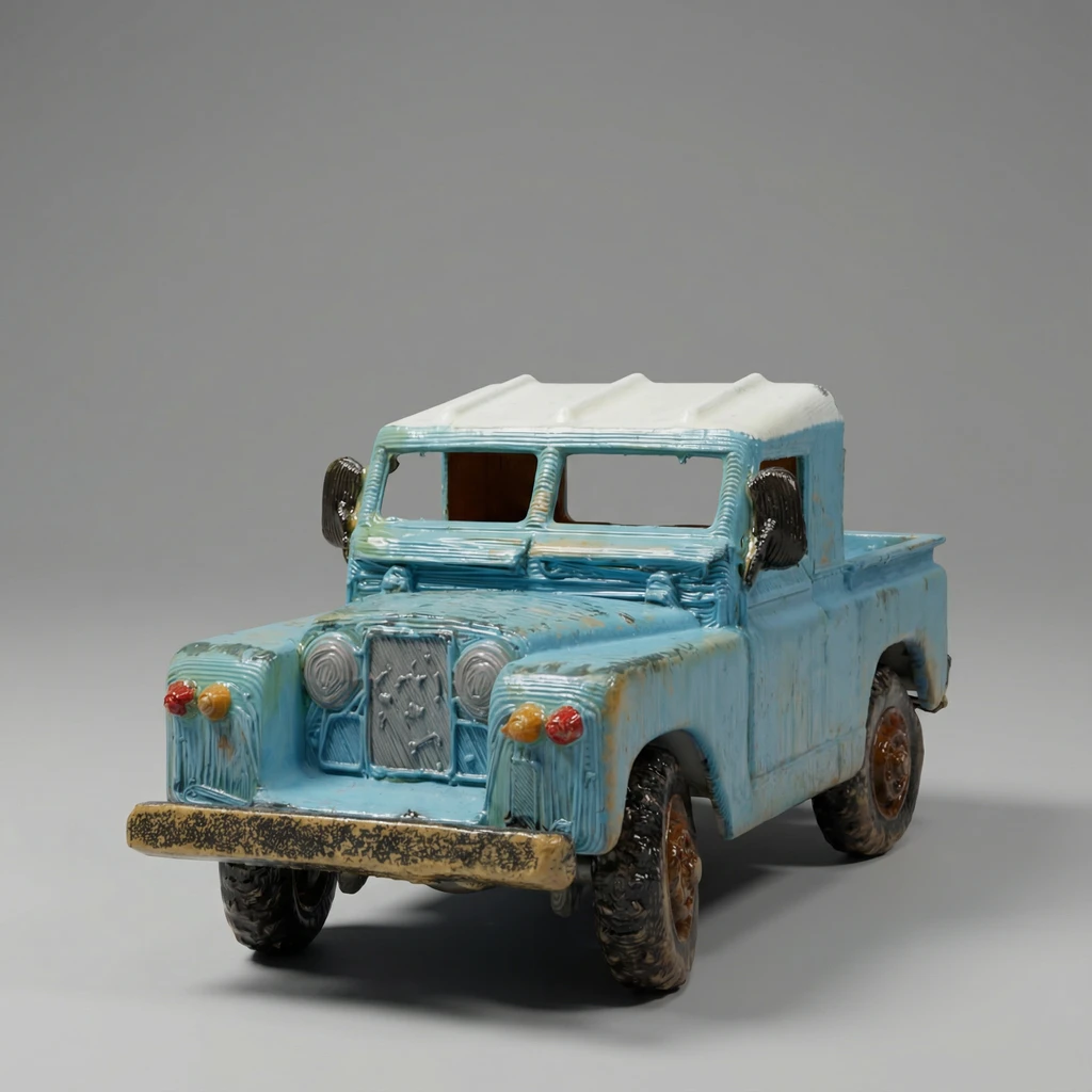 مجسم سيارة المزرعة (البيك أب القديمة) من "شو ذي شيب"