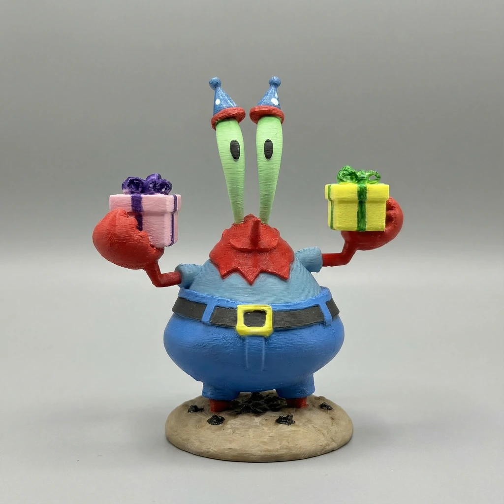 مجسم مستر كراب  يقدم الهدايا