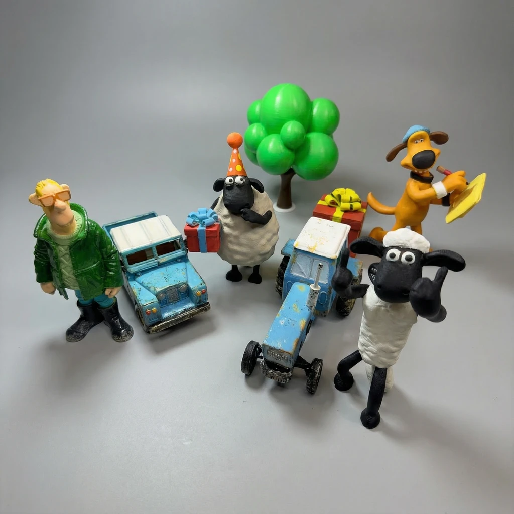 مجسم شجرة كرتونية خضراء