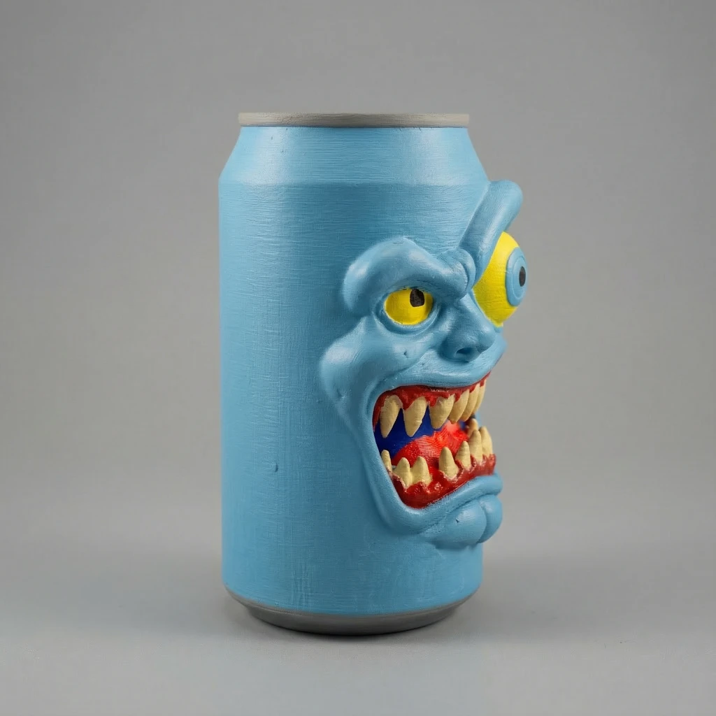 مجسم علبة بتصميم وحش مخيف ومرح