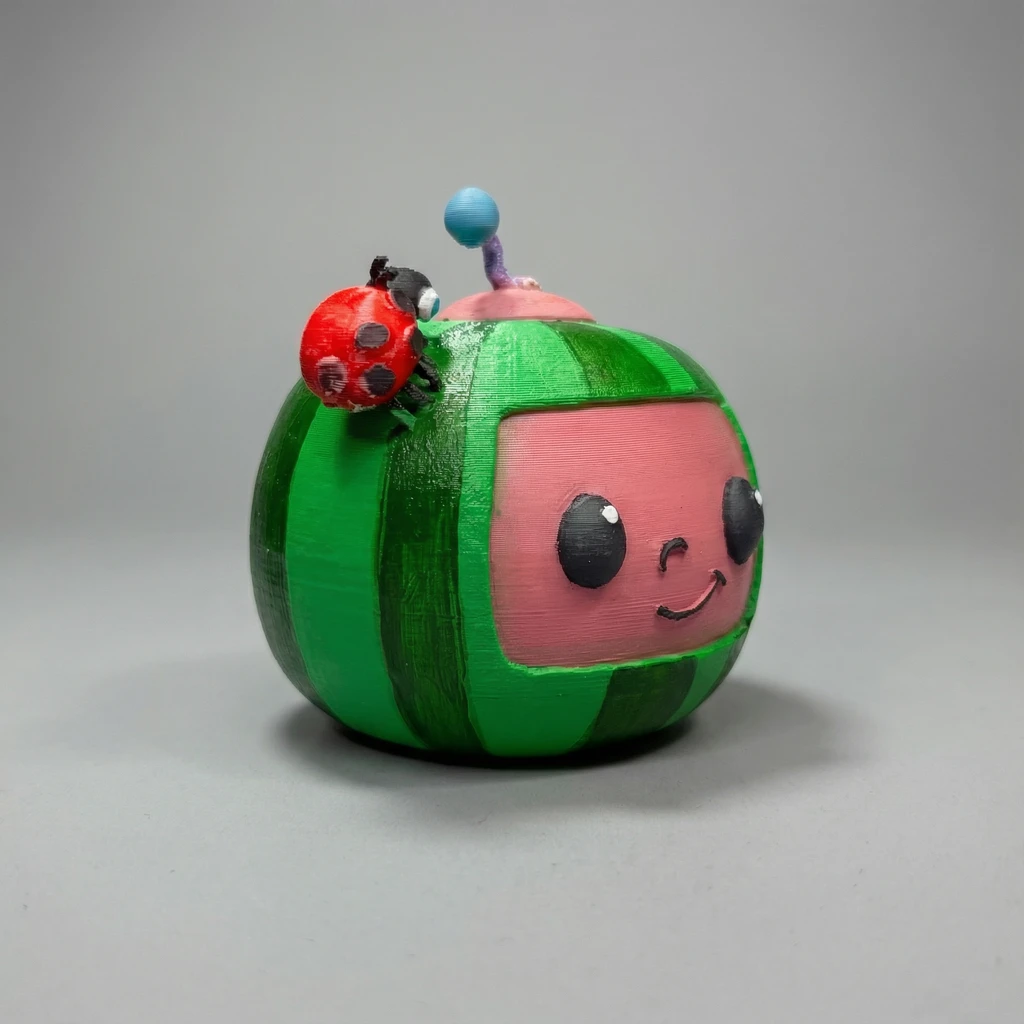 مجسم بطيخة كوكو ميلون المبتسمة