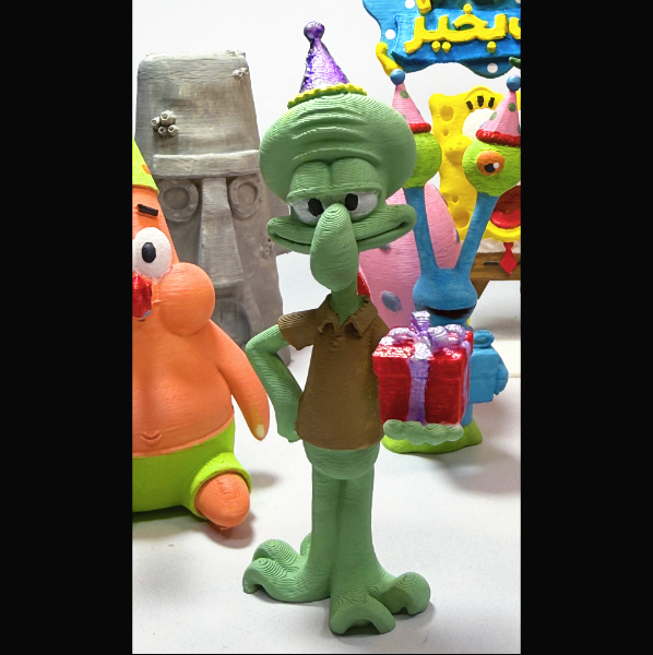 تمثال شخصيات سبونج بوب