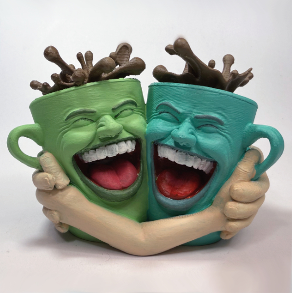 أكواب الضحك السيراميكية