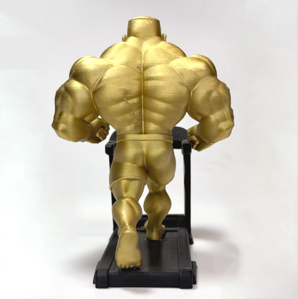 تمثال لاعب كمال أجسام ذهبي